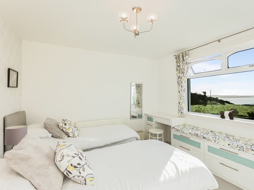 Twin bedroom | High Auchenlarie Cottage, Near Gatehouse of Fleet