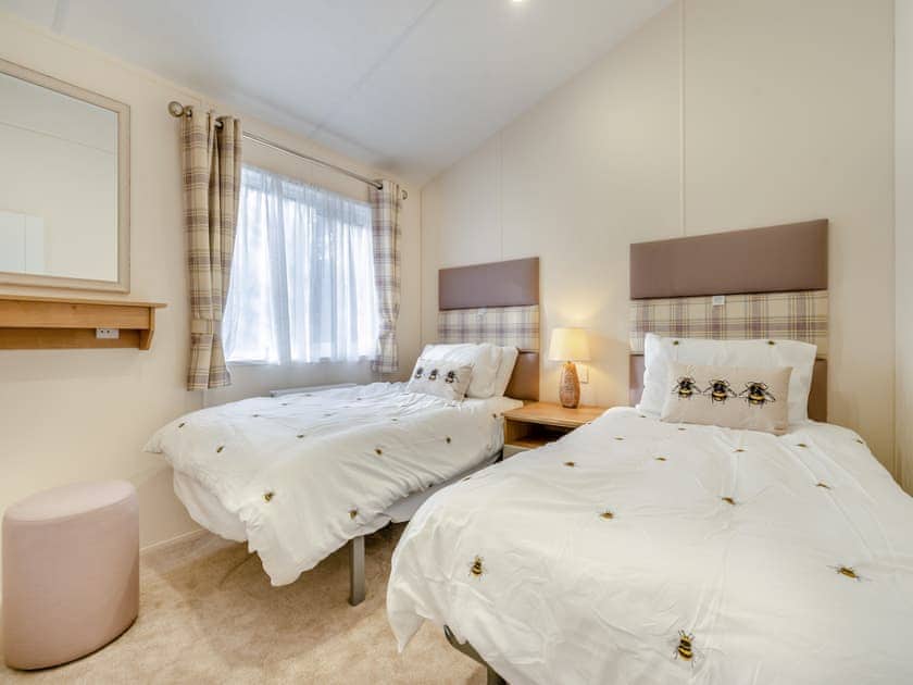 Twin bedroom | Wainstones Rocks - Moor View Lodges, Great Broughton