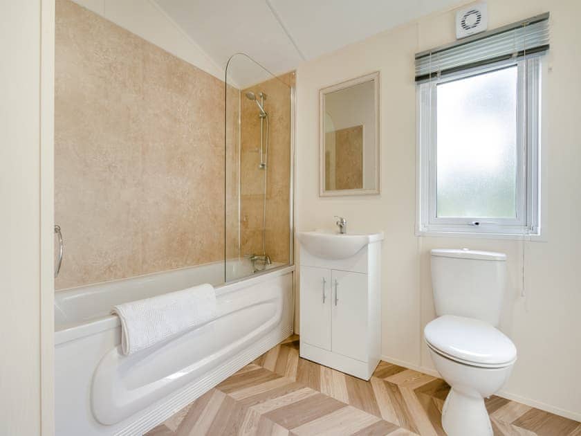Bathroom | Wainstones Rocks - Moor View Lodges, Great Broughton