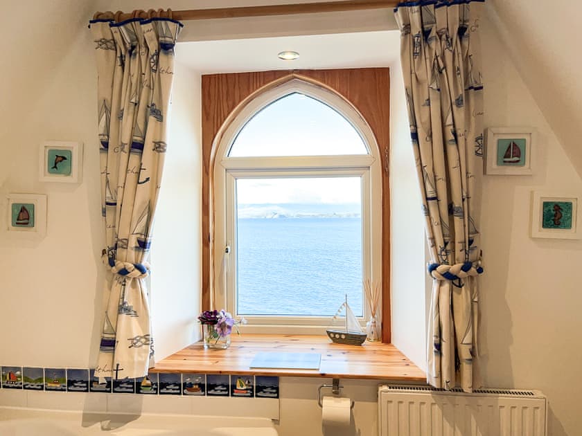 View from bathroom | The Old School House, Applecross