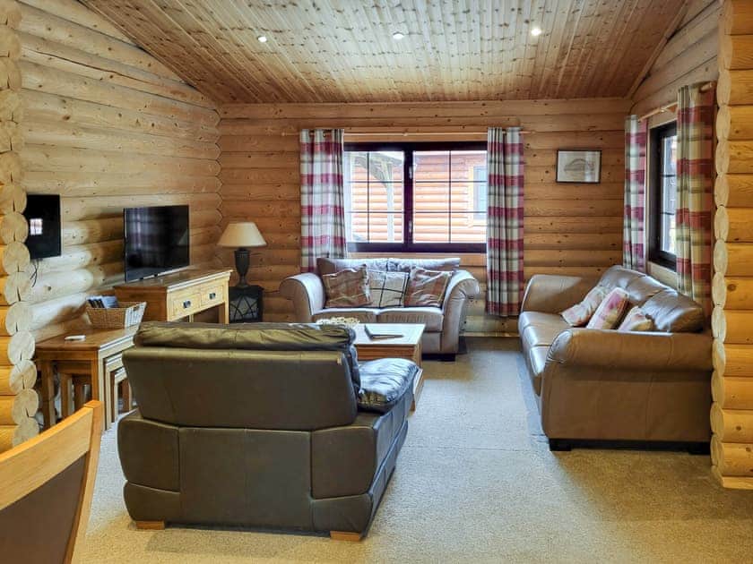 Living area | Tyne Log Cabin - Felmoor Park, Felton, near Morpeth