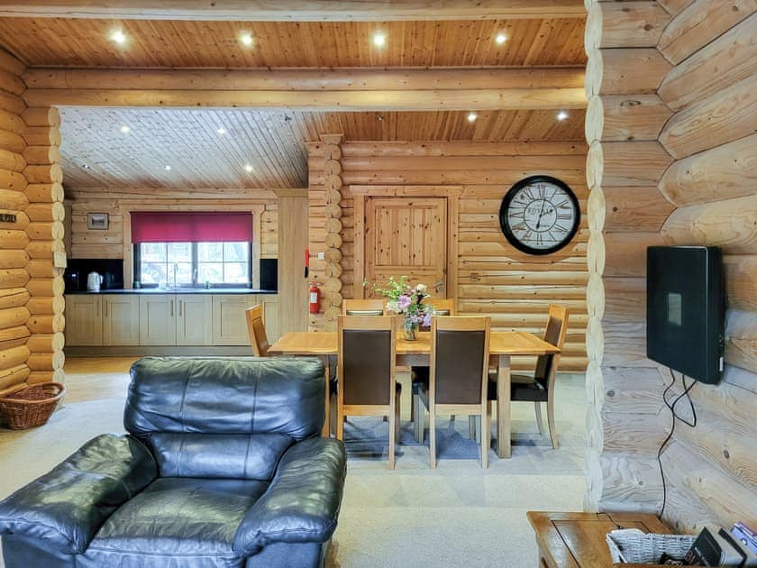 Open plan living space | Tyne Log Cabin - Felmoor Park, Felton, near Morpeth