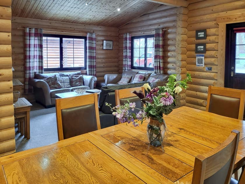 Dining Area | Tyne Log Cabin - Felmoor Park, Felton, near Morpeth