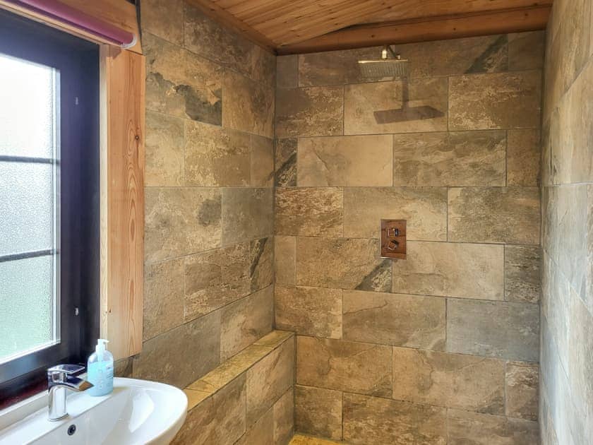 Shower room | Tyne Log Cabin - Felmoor Park, Felton, near Morpeth