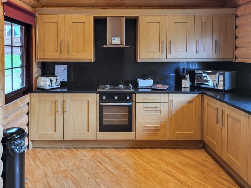 Kitchen | Tweed Log Cabin - Felmoor Park, Felton, near Morpeth