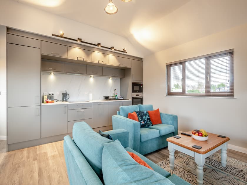 Open plan living space | River Bay - Norfolk Holiday Lodges, Brundall