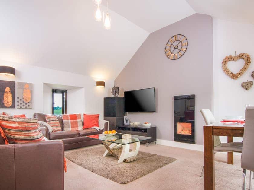 Living area | Coomb View Barn - Sandbeds Holiday Cottages, Grayrigg, near Kendal