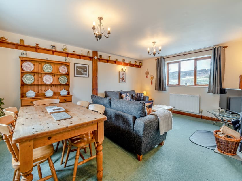 Living room/dining room | Stable Cottage - Hill Farm Holiday Cottages, Rosedale East, near Pickering