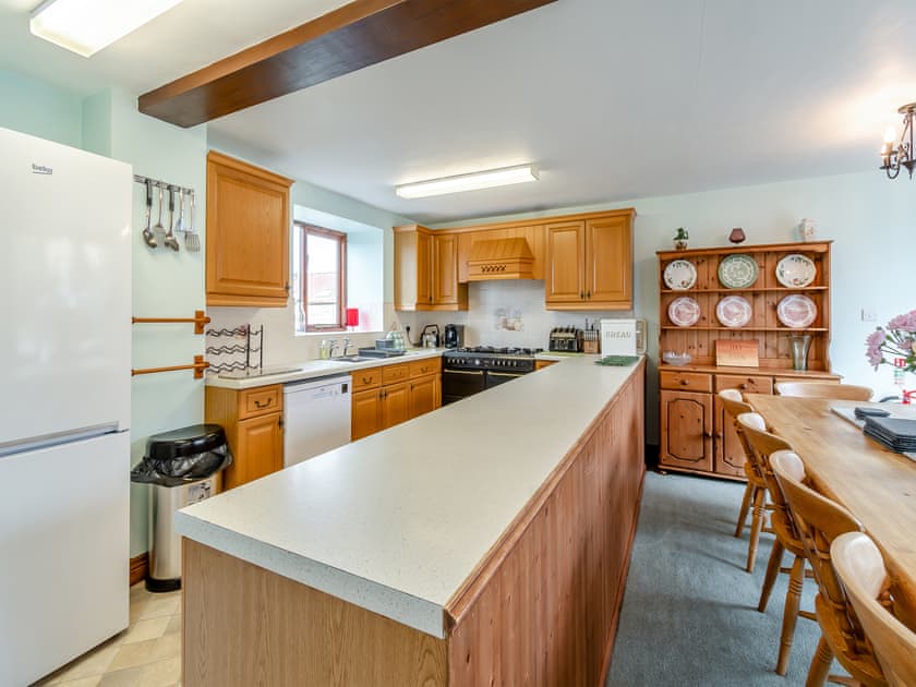 Kitchen/diner | The Haybarn - Hill Farm Holiday Cottages, Rosedale East, near Pickering