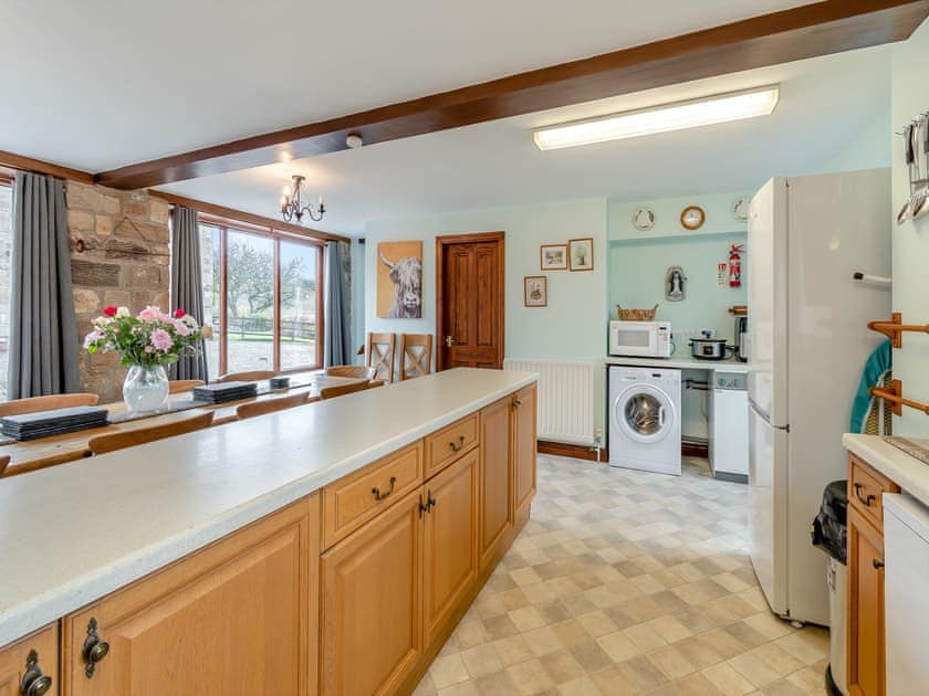Kitchen | The Haybarn - Hill Farm Holiday Cottages, Rosedale East, near Pickering