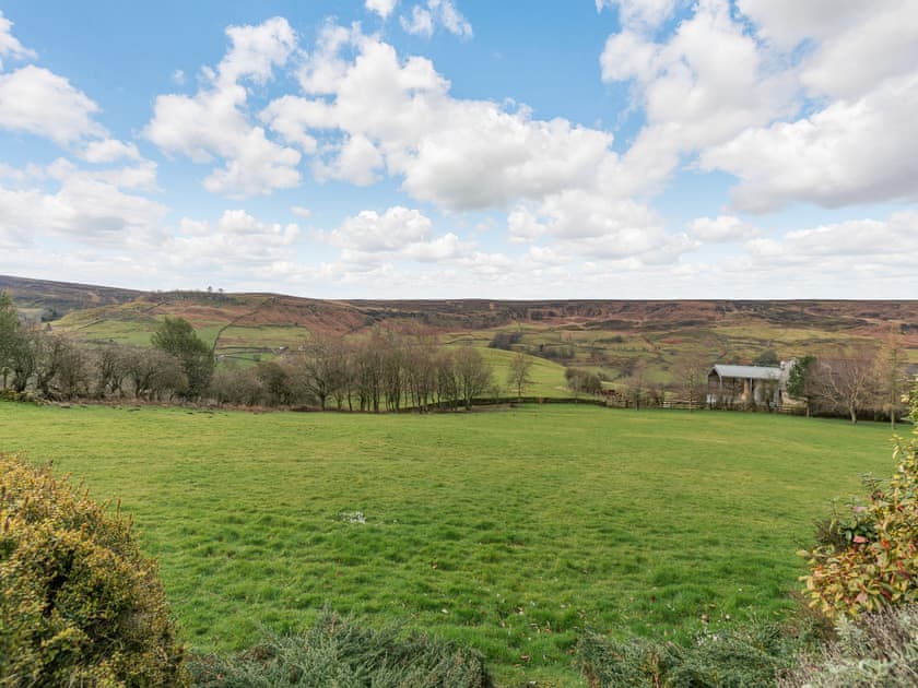 Garden | The Haybarn - Hill Farm Holiday Cottages, Rosedale East, near Pickering