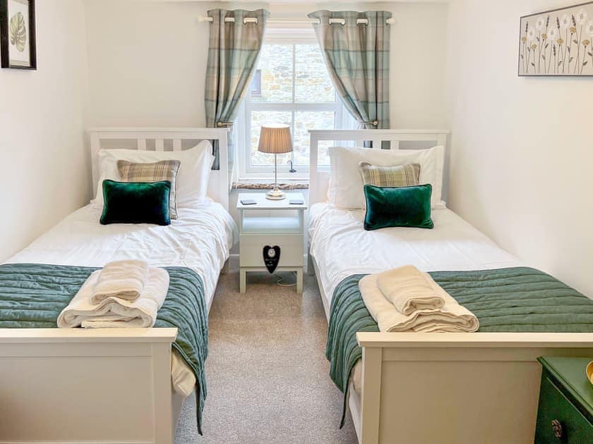 Twin bedroom | Mark Close Farmhouse, Alston
