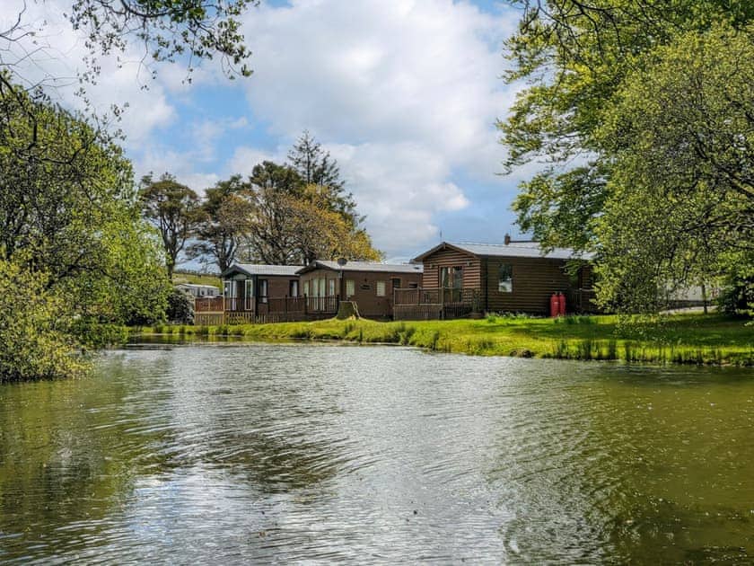 Setting | Herons Log Cabin, Rosebush