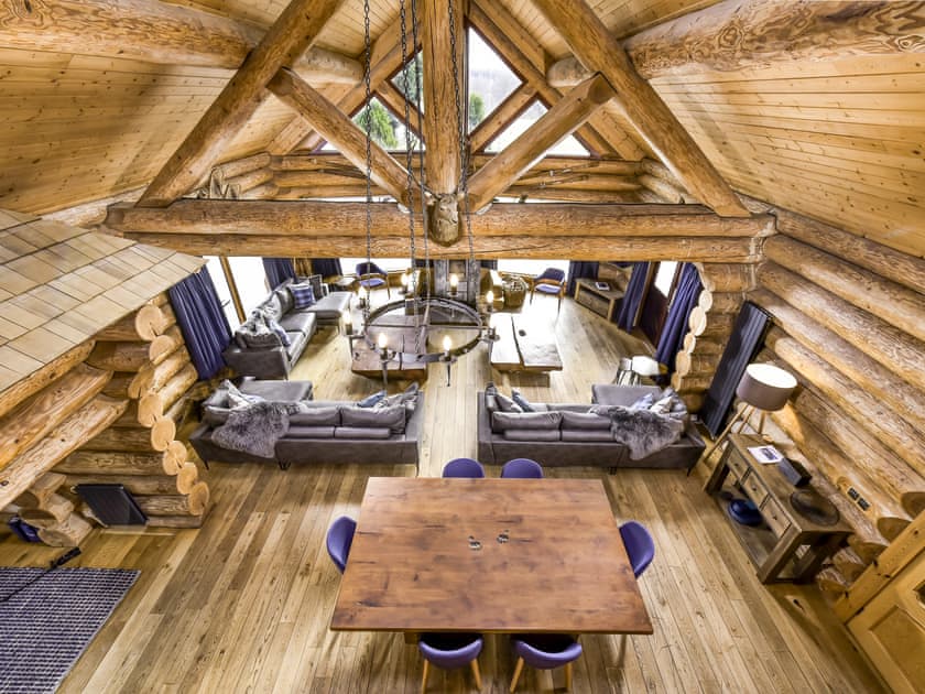 The lounge and dining area | Mountain Bear Lodge, Nethy Bridge, near Aviemore