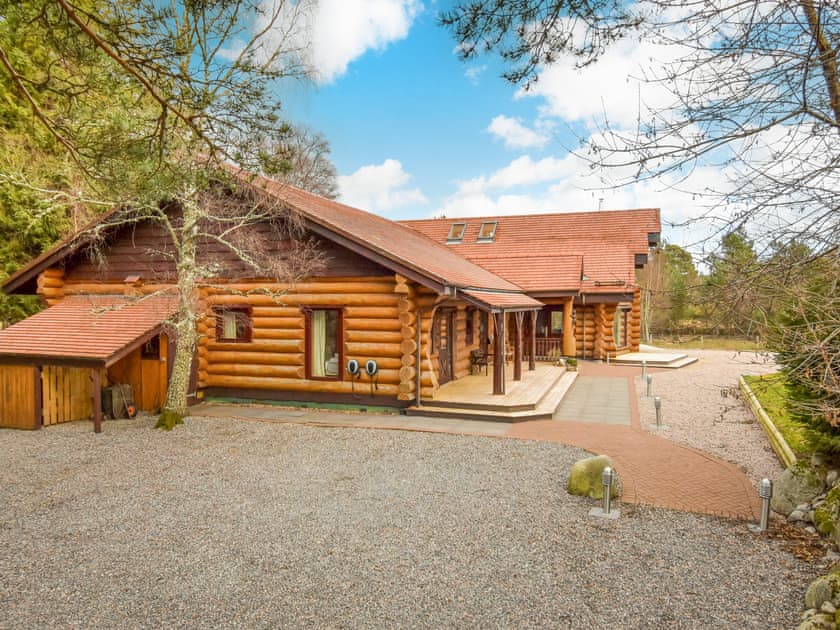 Parking and charging points | Mountain Bear Lodge, Nethy Bridge, near Aviemore