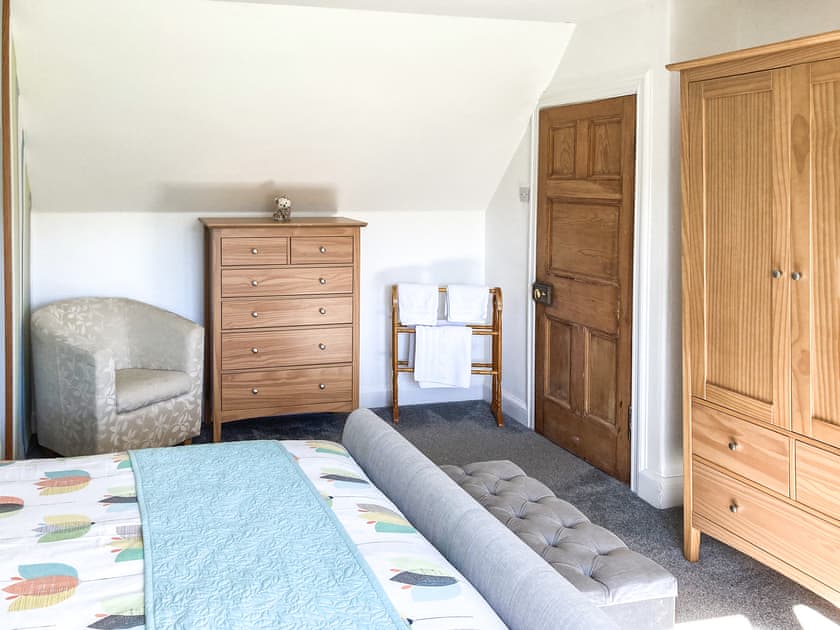 Welcoming double bedroom | Balnowlart Lodge, Ballantrae, near Girvan