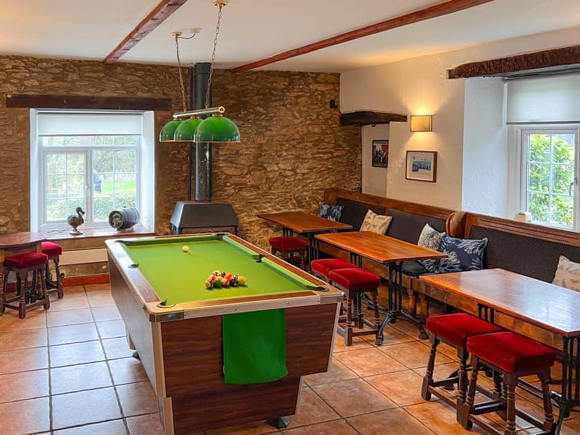 Games area and bar | Y Gwesty Bach Cottages- Y Gwesty Bach - Y Gwesty Bach Cottages, Castle Morris, near Fishguard