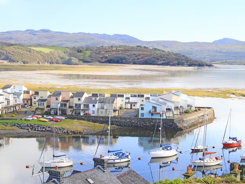 Looking down at Port View Bach | Port View Bach, Porthmadog