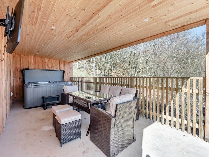 Hot tub | Larchwood Lodge - Acre Luxury Lodges, Stanner, near Kington