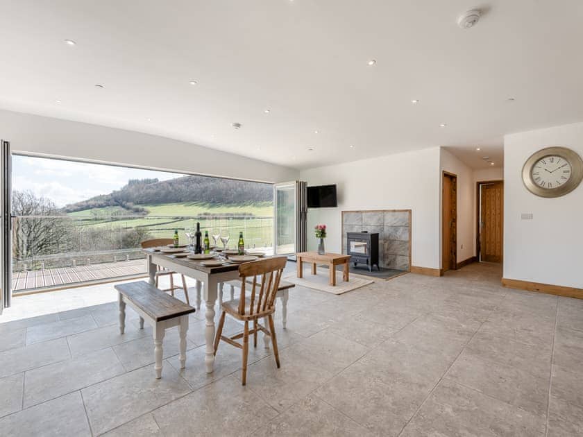 Open plan living space | Larchwood Lodge - Acre Luxury Lodges, Stanner, near Kington