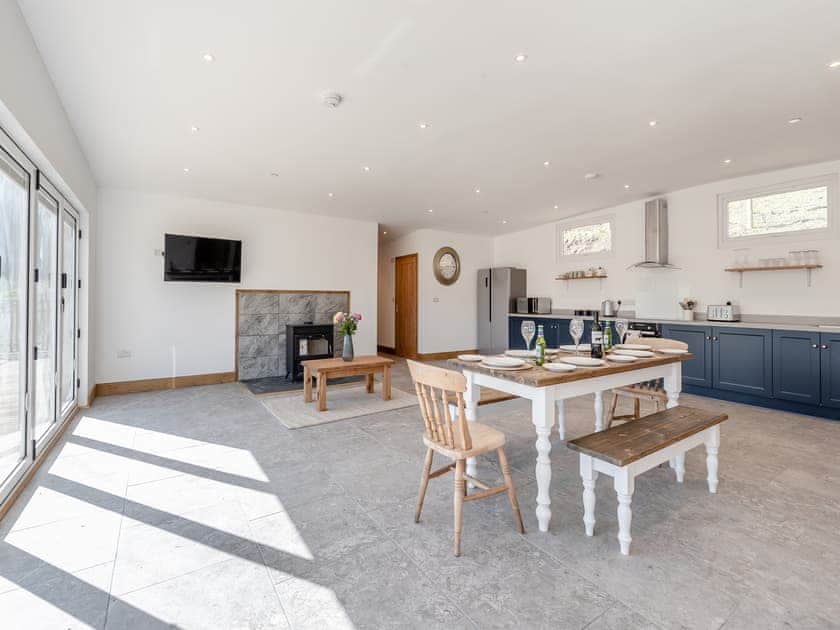 Open plan living space | Larchwood Lodge - Acre Luxury Lodges, Stanner, near Kington