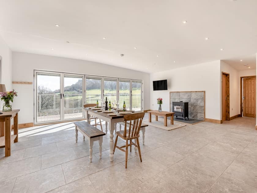 Open plan living space | Larchwood Lodge - Acre Luxury Lodges, Stanner, near Kington
