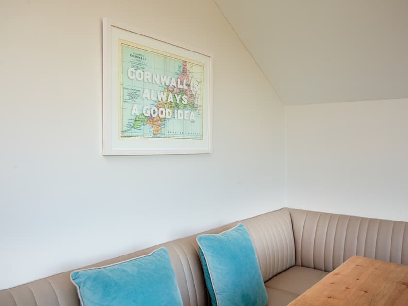 Seating area with patio door | Rosefern, Tintagel