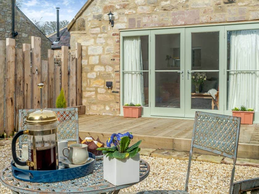 Outdoor area | The Barn - Longhoughton Hall, Longhoughton