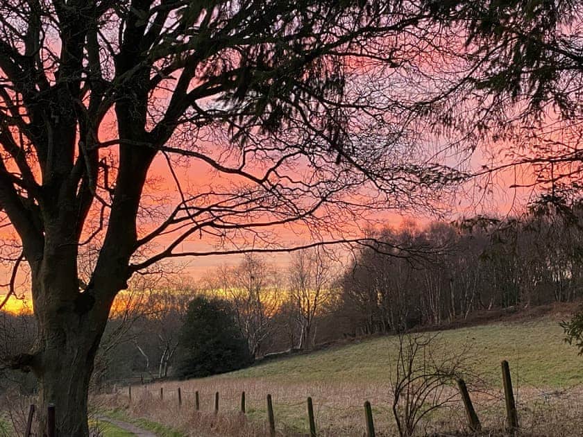 Early evening view from the private garden | Sun Valley- Serenity - Sun Valley, Stockton Brook, near Leek