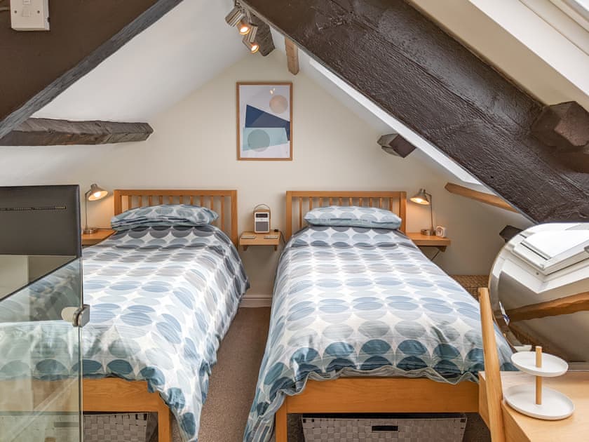 Twin bedroom | Seascape Cottage, Allonby, near Maryport