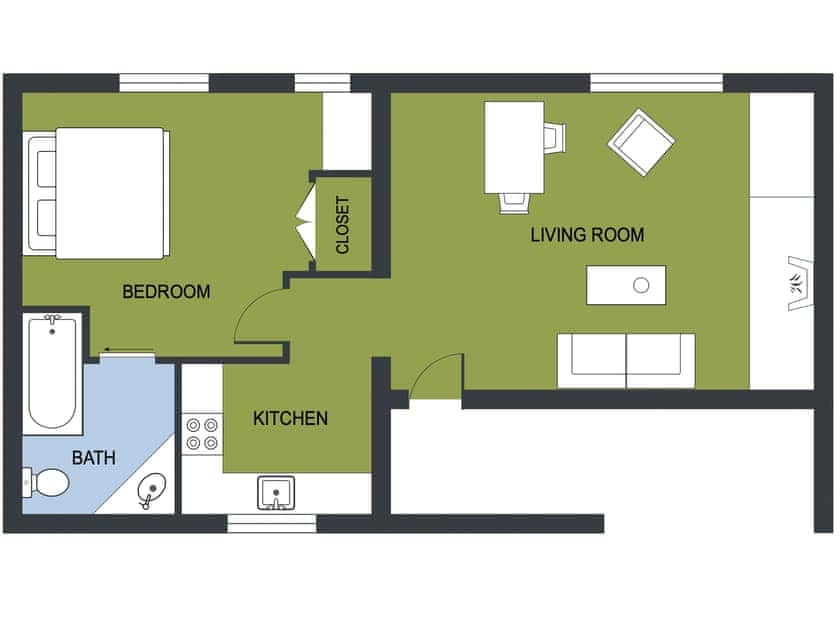 Floor plan | Stable - Canllefaes Cottages, Penparc