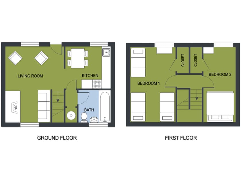 Floor plan | Shippen - Canllefaes Cottages, Penparc