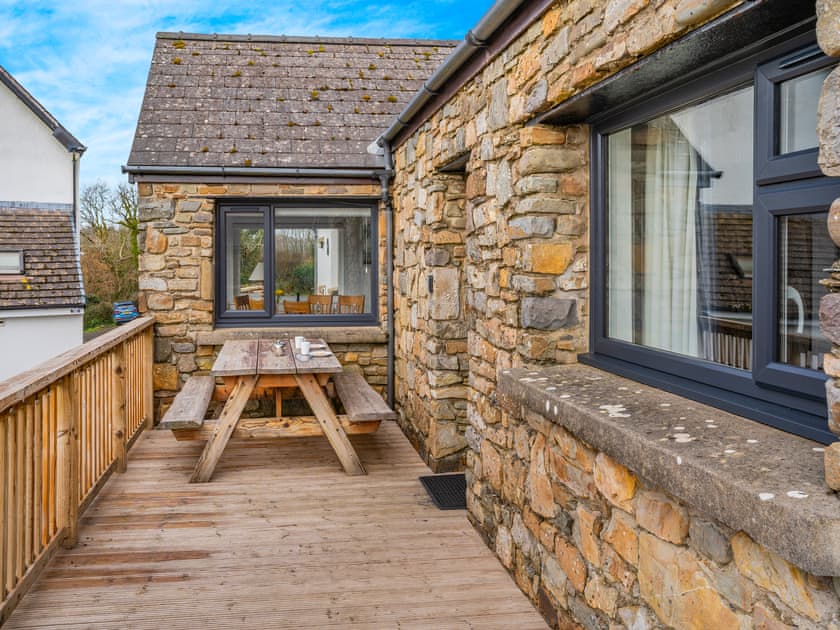 Patio | Stable Cottage - Amroth Cottages, Amroth, near Saundersfoot
