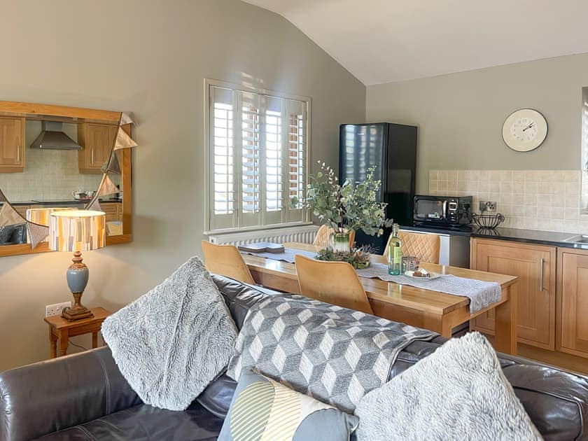 Open plan living space | Heron Lodge - South View Lodges, Exeter