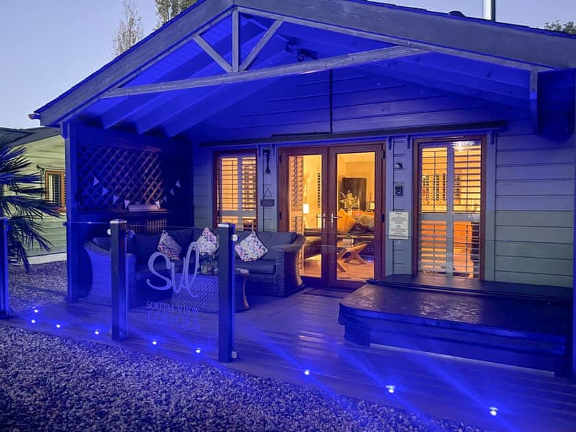 Outdoor area | Heron Lodge - South View Lodges, Exeter