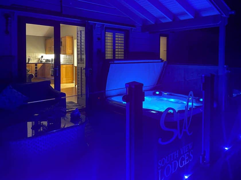 Outdoor area | Heron Lodge - South View Lodges, Exeter