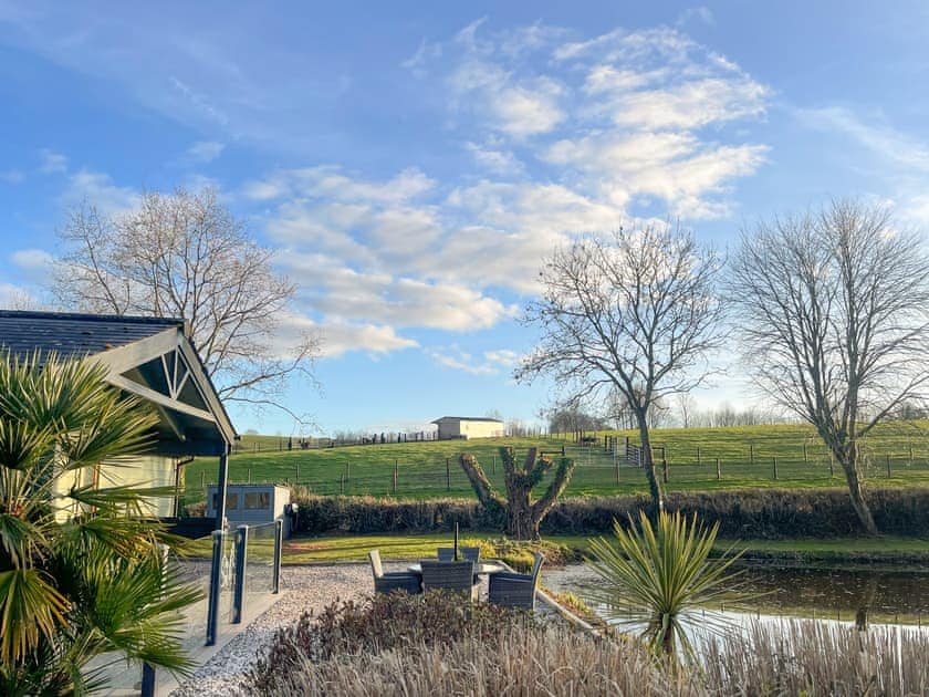 Outdoor area | Heron Lodge - South View Lodges, Exeter