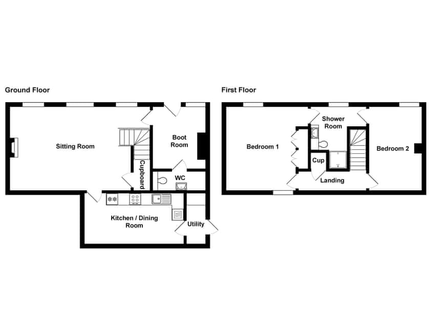 Floor plan | Orchard Coach House, Hartest, near Bury St Edmunds