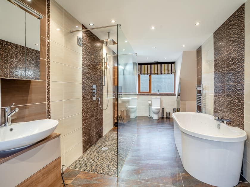 Master Bathroom  | Wernddu Fechan House - Wernddu Properties, Neath