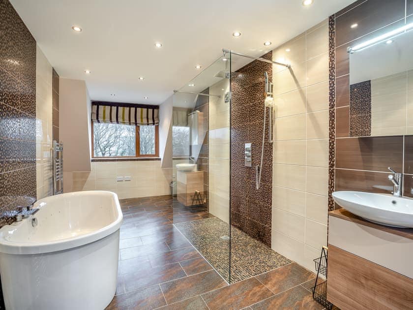 Master Bathroom  | Wernddu Fechan House - Wernddu Properties, Neath
