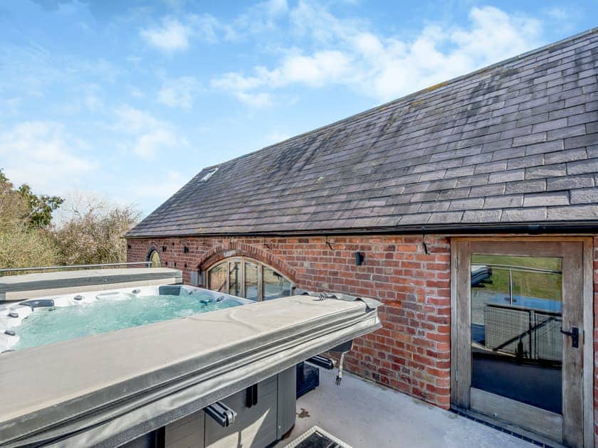 Hot tub | Breidden View - Millstone Cottages, Westbury, near Shrewsbury
