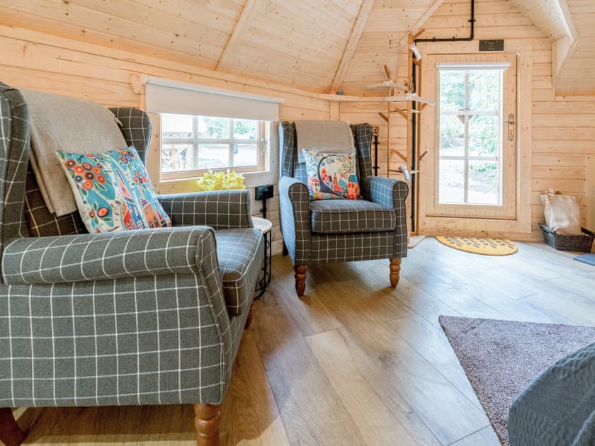 Living area | Copper Beech Cabin - Punch Tree Cabins, Carluke