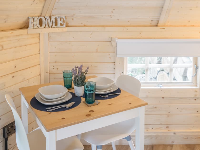 Dining Area | Copper Beech Cabin - Punch Tree Cabins, Carluke