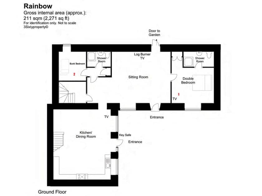 Floor plan | Rainbow - Ashcombe, Ashcombe, near Teignmouth