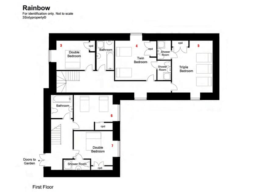 Floor plan | Rainbow - Ashcombe, Ashcombe, near Teignmouth