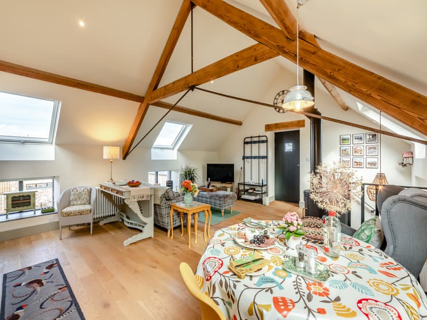 Open plan living space | The Granary - Old Mill Holidays, West Moneylaws, near Cornhill-upon-Tweed