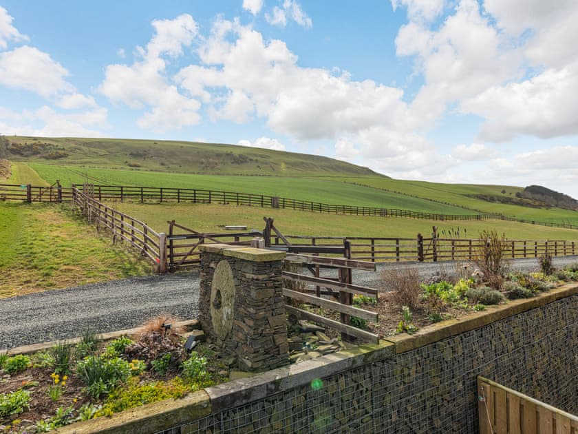 Outdoor area | The Granary - Old Mill Holidays, West Moneylaws, near Cornhill-upon-Tweed
