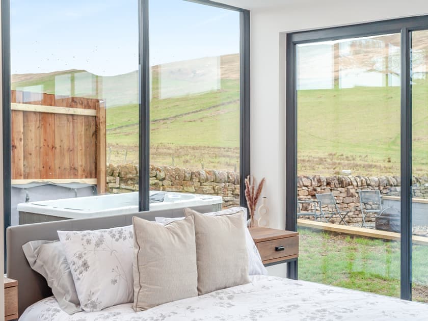 Double bedroom | The Bunker - Vallum Villas, Bardon Mill, nr Hexham