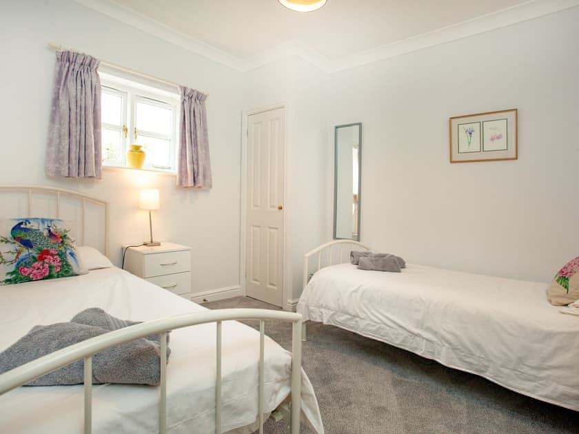 Twin bedroom | Greenfields - Primrose Farm Cottages, Upottery, near Honiton
