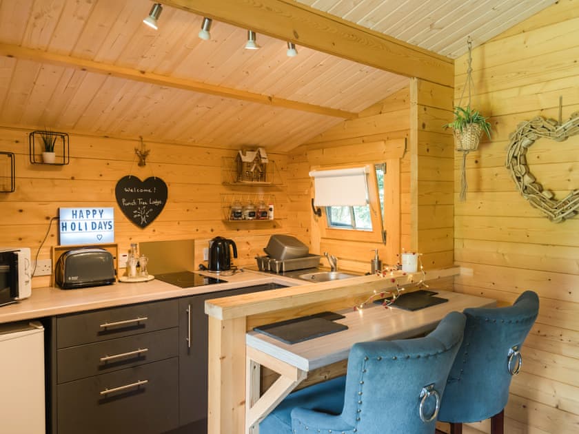 Kitchen area | Punch Tree Lodge - Punch Tree Cabins, Carluke